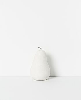 Rania concrete pear - small -white