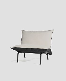 Renzo occasional chair with reversible cushion