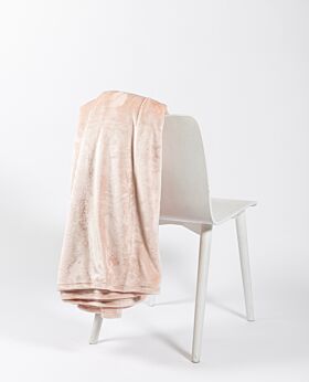 Salisbury fleece blanket - blush