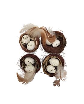 Solstice mini birds nest set-4 - crème