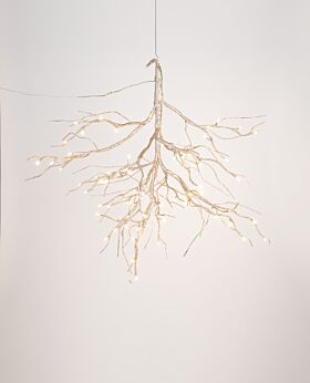 Spruce LED branch chandelier champagne sparkle - small