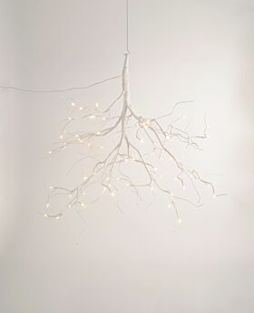 Spruce LED branch chandelier white - small