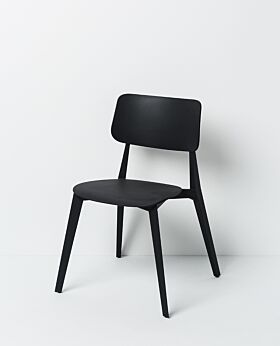 Stellar stackable dining chair - black
