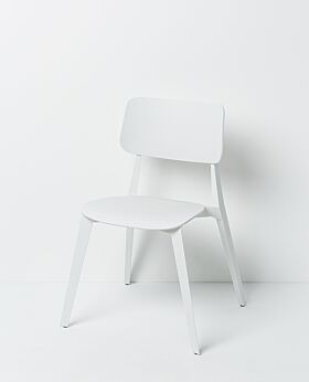 Stellar stackable dining chair - white