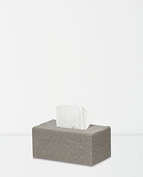 Tela canvas tissue box rectangular - grey