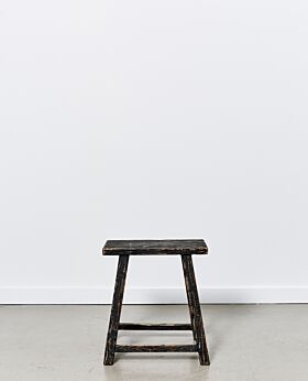 Vecchio rectangular stool - black