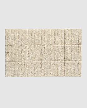 Zone tiles bath mat - wheat