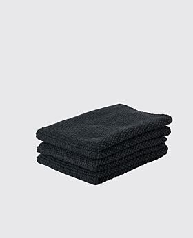Zone dish cloth - set of 3 - black