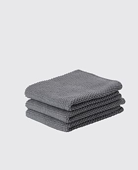 Zone dish cloth - set of 3 - cool grey