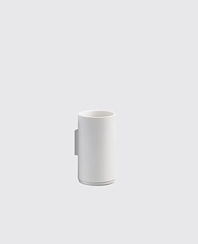 Zone Rim toothbrush mug for wall - white