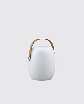Villa speaker w LED lamp - white - small