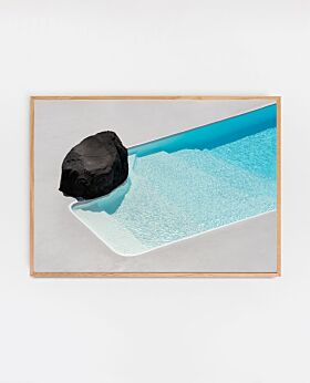 PAPER COLLECTIVE The pool framed print - 50x70cm