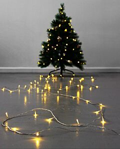 Capella electric LED fairy lights - 120 bulbs w clear wire