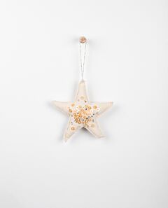 Fable hanging star muslin w champagne sequins