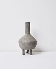 Kishi vase - wide grey