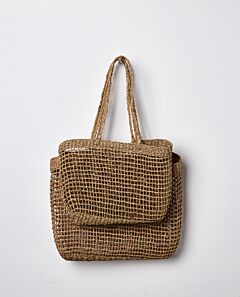 Lally woven tote - natural seagrass