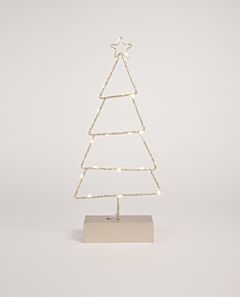 Poem LED outline tree champagne - small