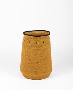 Saraya tall basket turmeric - small