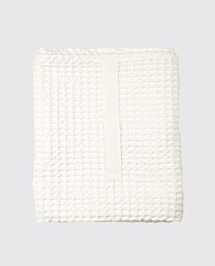 The Organic Co big waffle bath towel - natural white