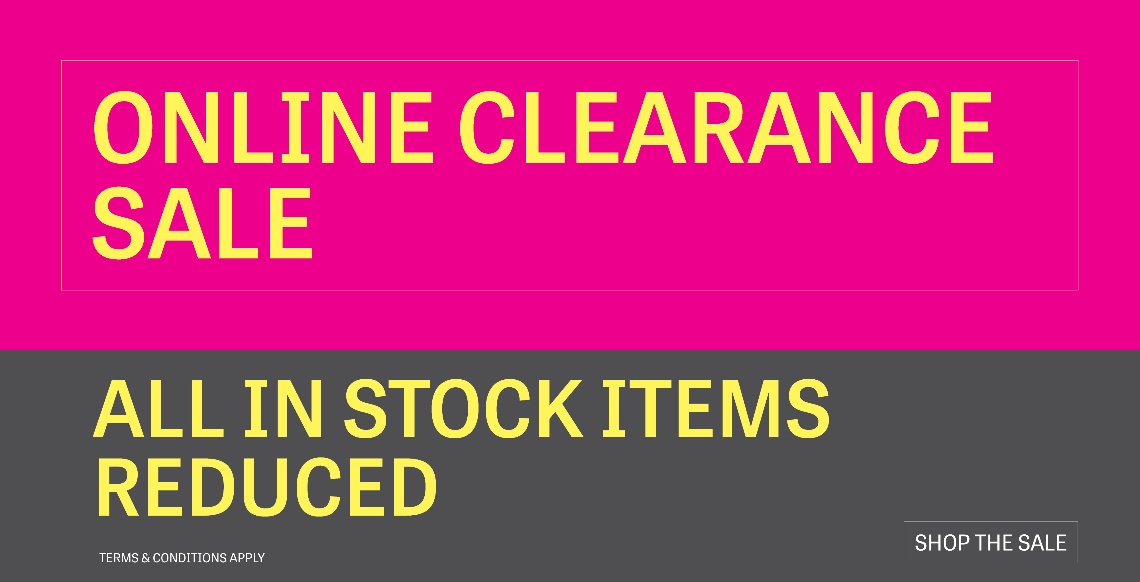 Online Clearance
